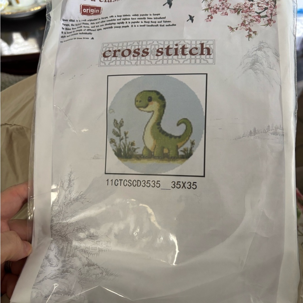 Dinosaur Cross Stitch Kits lot of 4